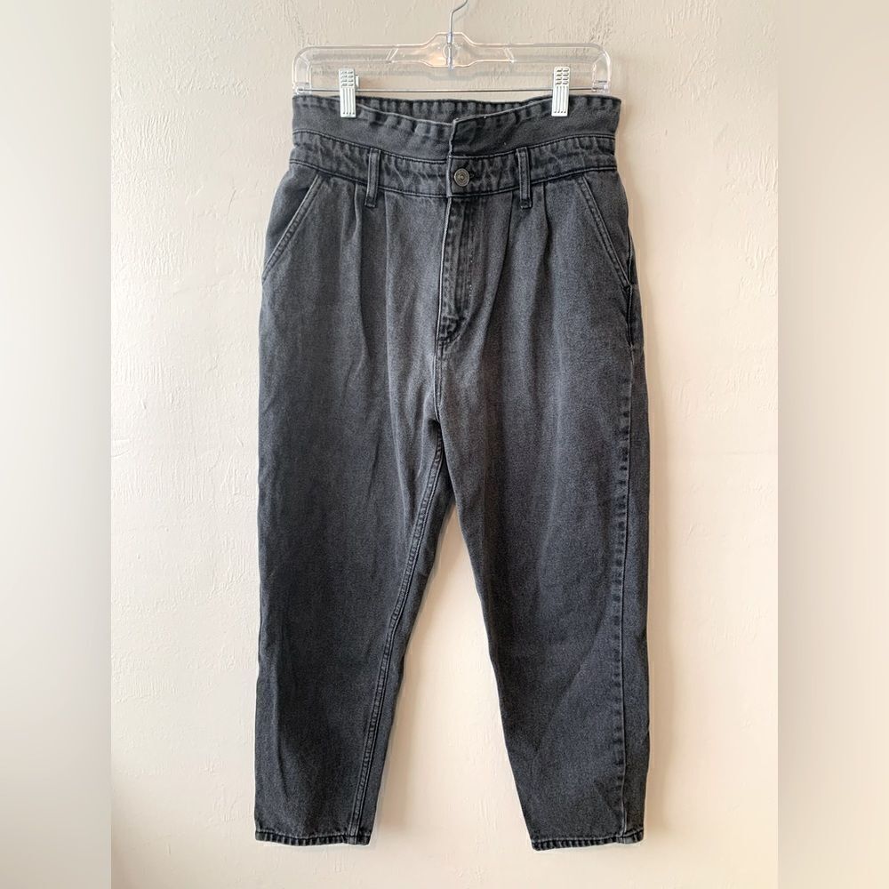 BDG black fold over jeans size 28